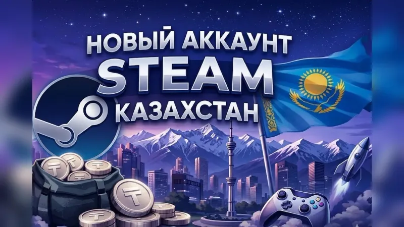 Новый аккаунт Steam Казахстан