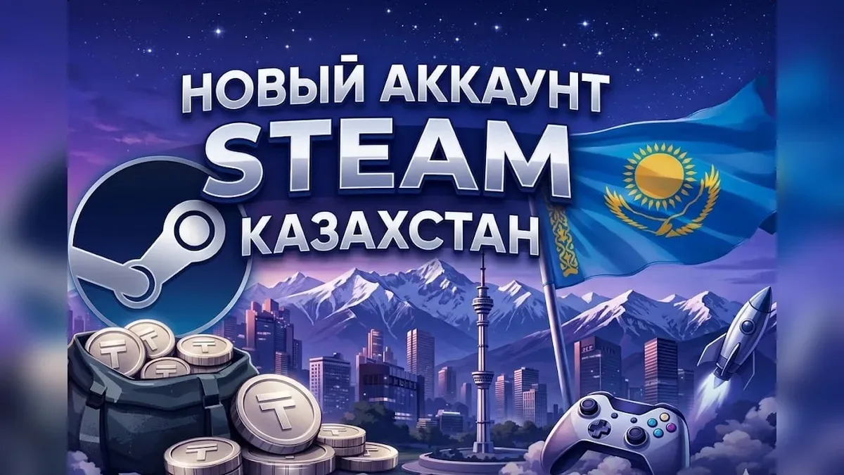 Новый аккаунт Steam Казахстан
